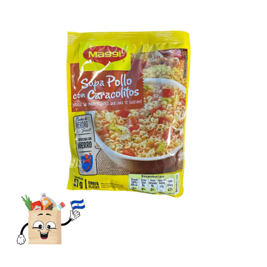 SOPA MAGGI - POLLO CON CARACOLITOS