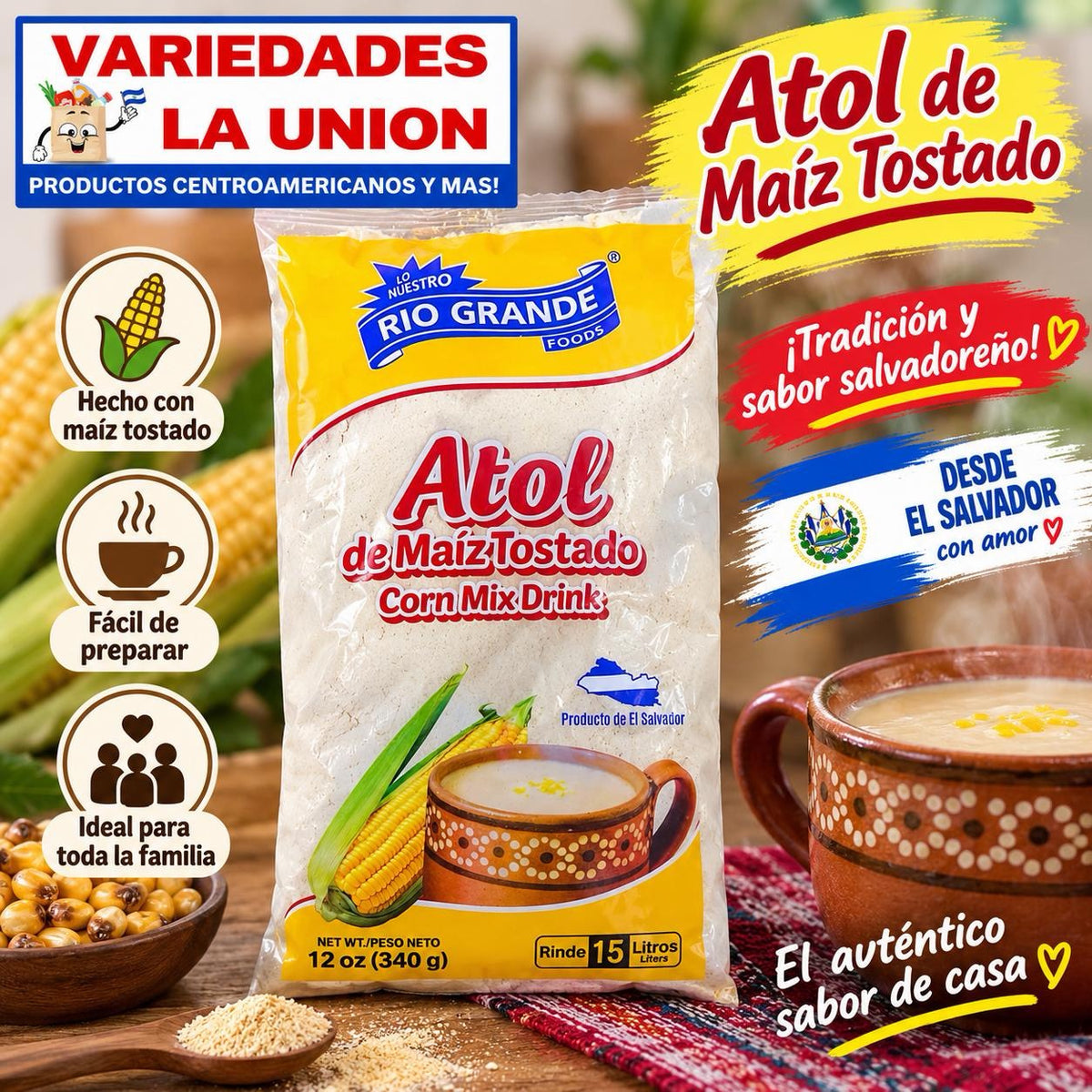 ATOL MAIZ TOSTADO - RÍO GRANDE