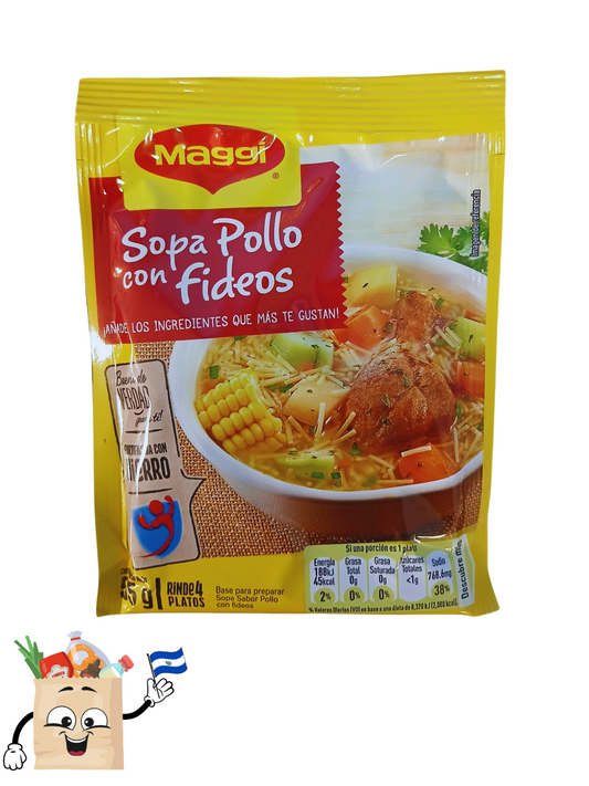 SOPA MAGGI - POLLA CON FIDEOS