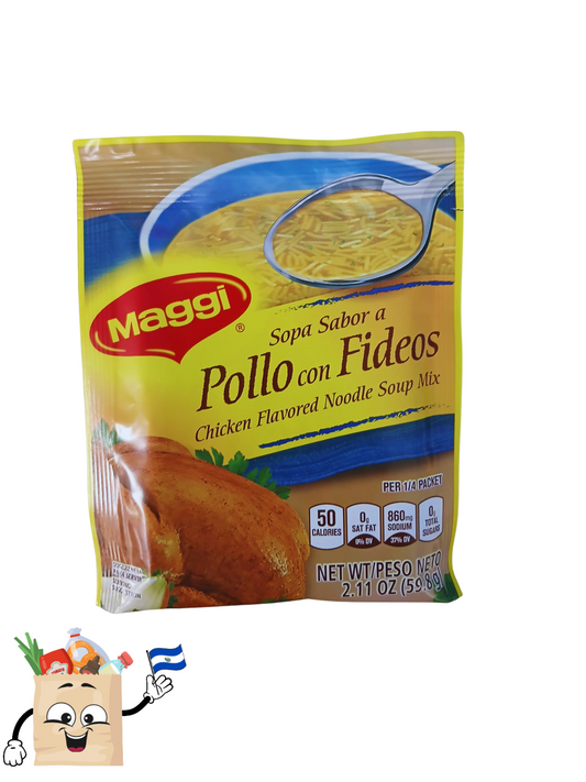 SOPA MAGGI - POLLA CON FIDEOS